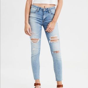 NWT AE Hi rise jegging crop